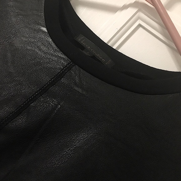 Lucca Couture Leather tee shirt dress - Picture 4 of 6